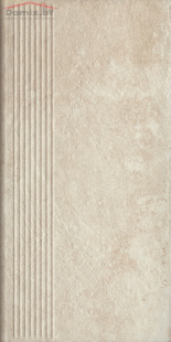Клинкерная плитка Ceramika Paradyz Scandiano Beige ступень простая (30x60)